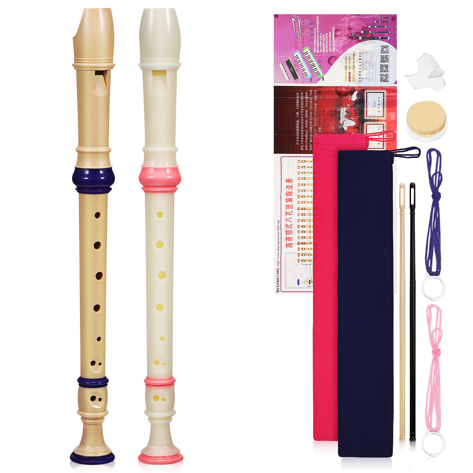 2 stuks sopraanblokfluit, 8 ga - Soprano Recorder Plastic recensie en prijs