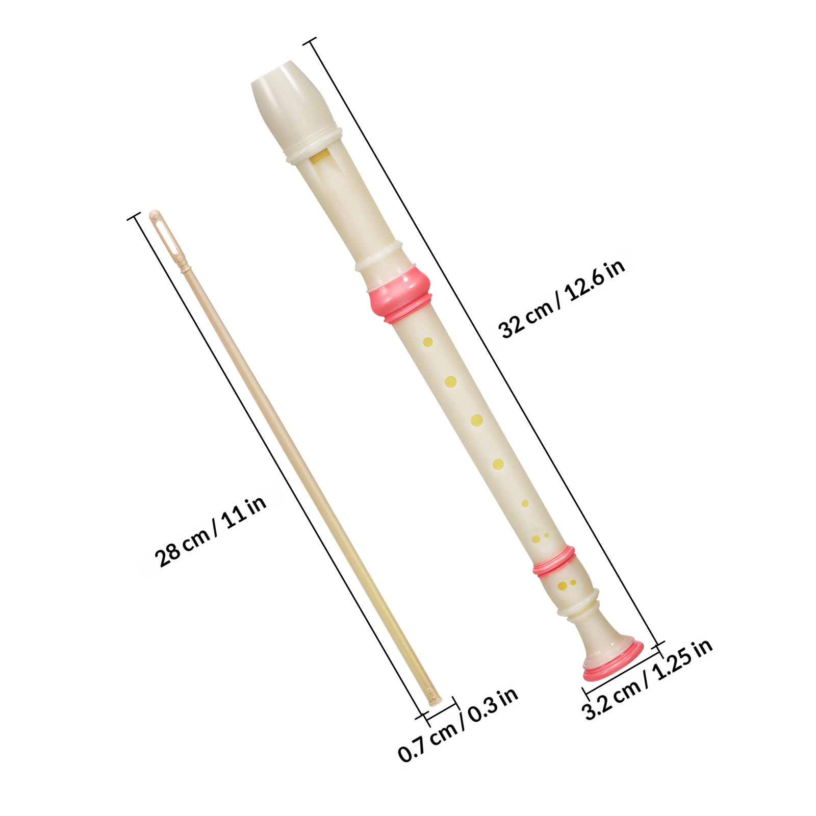 2 stuks sopraanblokfluit, 8 ga - Soprano Recorder Plastic recensie en prijs