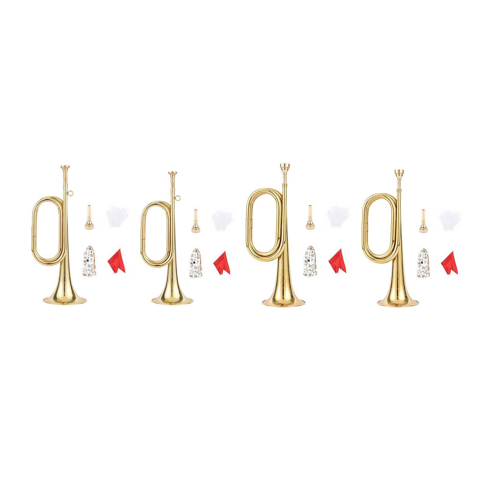 Trompet met handschoenen Muzie - Musical Instrument Bugle recensie en prijs