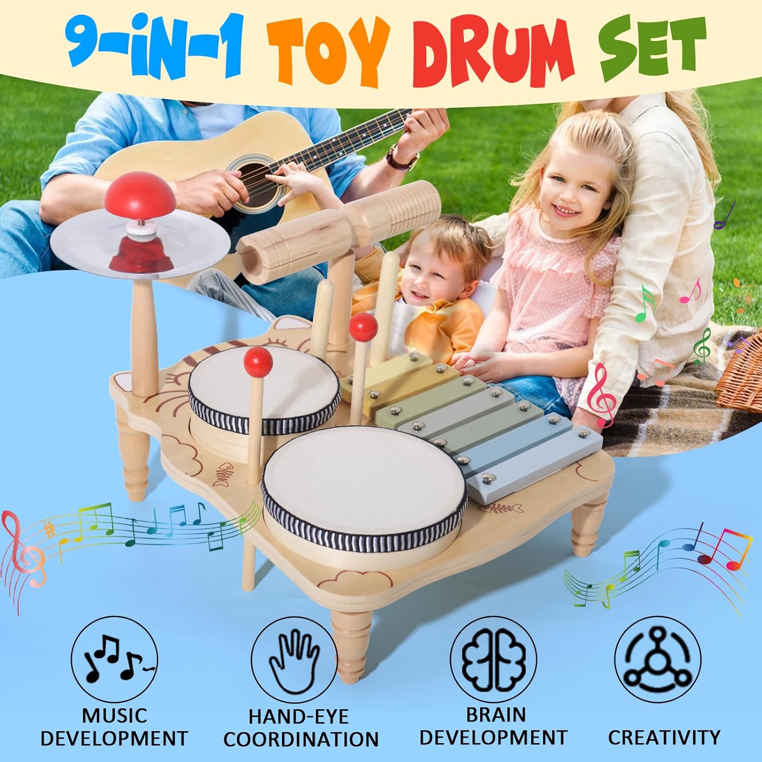 Houten Xylofoon Drumstel Voor  - Musical Instrument Harmonium recensie en prijs