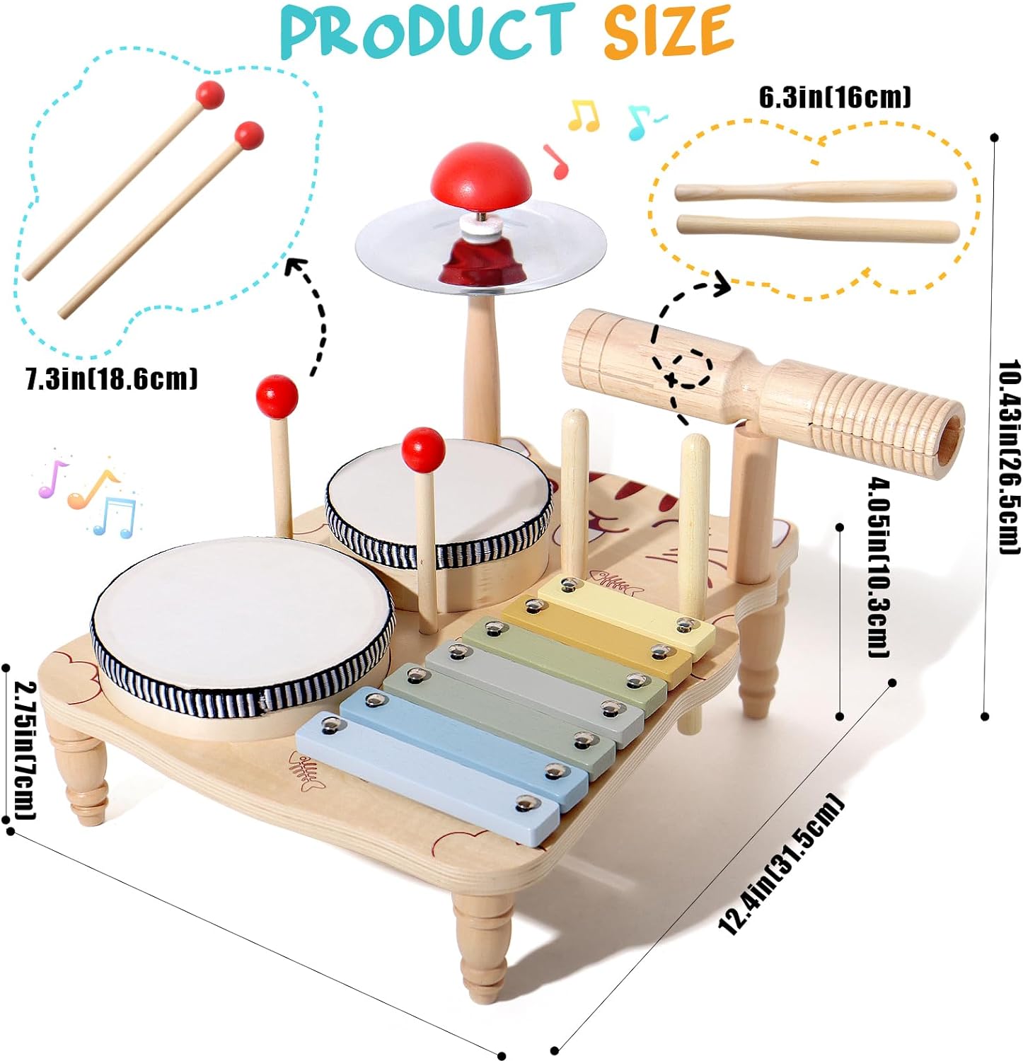 Houten Xylofoon Drumstel Voor  - Musical Instrument Harmonium recensie en prijs